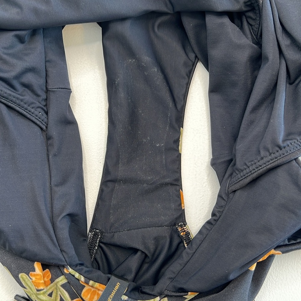 NWT VIX Madalena one piece swimsuit black orange floral size medium - Picture 13 of 13